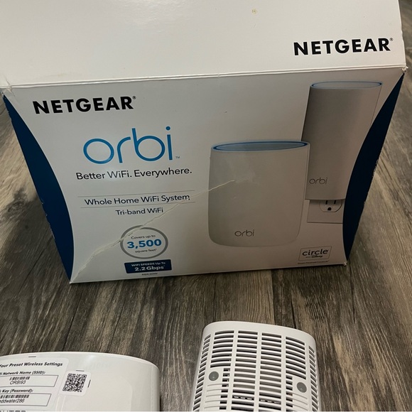 NETGEAR ORBI BETTER WIFI EVERYWHERE, WHOLE HOME WIFI SYSTEM, TRI-BAND WIFI - Picture 3 of 4